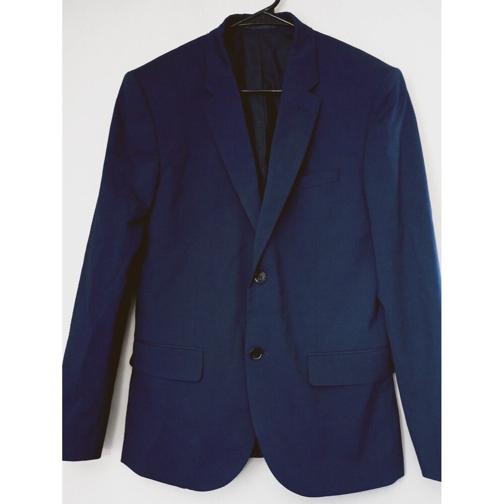 H&M Navy Blue Slim Fit Blazer Suit Jacket Size 38R